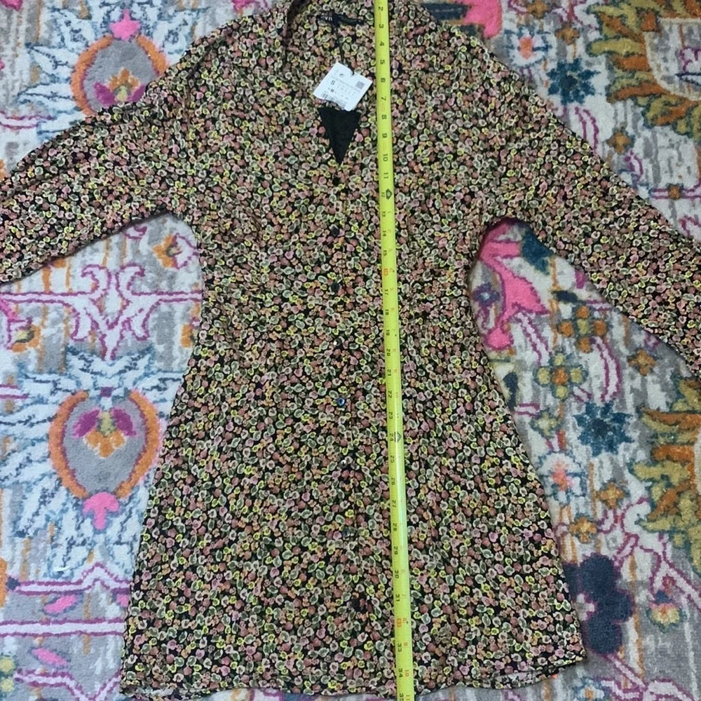 Zara Liberty Floral Printed Mini Dress | Boho Y2K 90s Retro - Picture 15 of 15